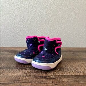Starry Night Kids Sneakers - Pink and Blue